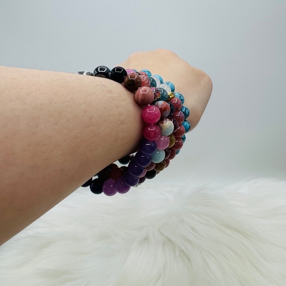 The Boho Wholesale Lot Beaded Bracelet Lot of 5 - Picture 3 of 5